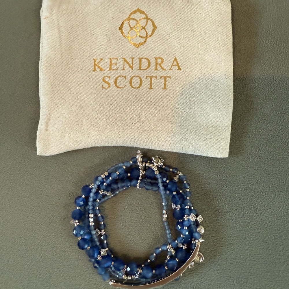 Kendra Scott Navy Beaded Bracelet